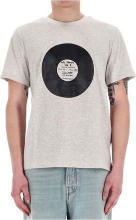 A.P.C. Camiseta de Vinilo - Tops - Hombre - Gris - L