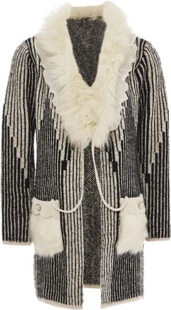 Faina Vest Dames zwart en wit