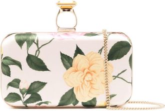 Sachin & Babi On The Rocks Lemonade Bouquet-print clutch bag - women - Polyester/Spandex/Elastane - One Size - Pink