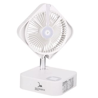 OEM Ventilador Plegable Inteligente Multifuncional Con Control Por Voz Mediante Ia, Funci&oacute;n De Nebulizaci&oacute;n, Humidificador, Cargador Inal&aacute;mbrico Para Tel&eacute;