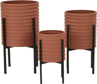 Mauro Ferretti Soporte Para Macetas Milly Set De 3 Piezas Cm &Oslash; 36x56,5-30x48,5-24x37,5