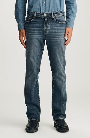 Mavi Miguel Slim Bootcut Jeans in Used Brushed Organic Vintage at Nordstrom, Size 32 X 32