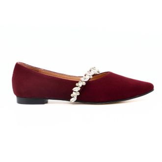 All Black Womens Royal Flat In Purple