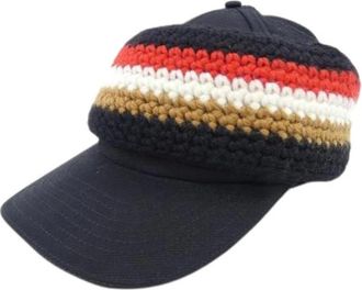 Burberry Pre-owned Cappellino in Cotone - - Pre-owned - Donna - Multicolore - ONE SIZE