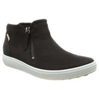 Ecco Ecco Soft 7 470363 Leather Womens High Top Boots - Black - Size:UK 6.5-7