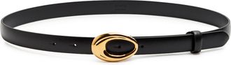 Khaite Olivia Leather Belt - Black - 36 (UK14/ L)
