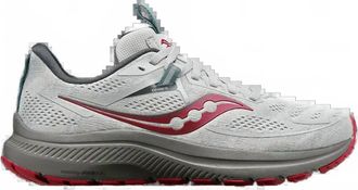 Saucony Womens Omni 21 Shoes In Concrete/berry