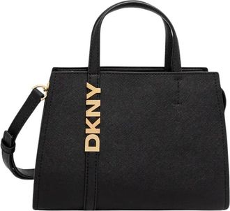 DKNY Avril Tote - Dames - Handtassen - Zwart - ONE Size - Leer - Tassen