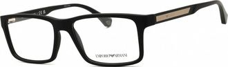 Emporio Armani Demo Rectangular Mens Eyeglasses EA3038 5063 54