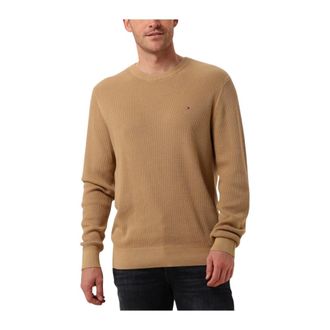 Tommy Hilfiger Heren, Truien, Beige, Maat: XL Katoen