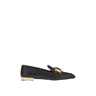 Ferragamo Logo-Plaque Leather Loafers