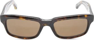 Balenciaga Zonnebril met vierkant montuur - Zwart