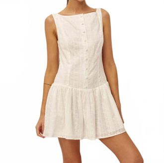 Elodie Marieka Mini Dress In White