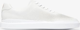 Cole Haan Mens Grandpro Rally Laser Cut Sneaker In White