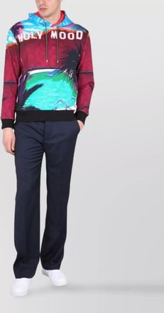 Etro california print hooded sweatshirt