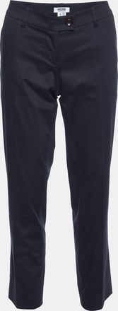 Moschino Cheap And Chic Black Cotton Tailored Trousers