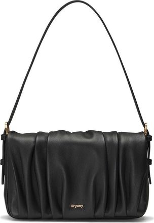 Oryany Bell Pleated Leather Shoulder Bag in Black at Nordstrom Rack