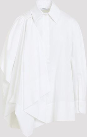 Givenchy White Draped Shirt