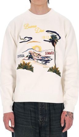 Isabel Marant Mikoy Graphic Embroidered Cotton-Blend Sweatshirt
