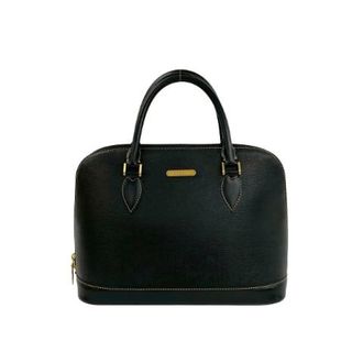 Burberry Pre-owned Handbags, female, Black, Size: ONE SIZE Pre-owned Leather Handbag