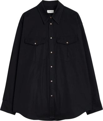 Christophe Lemaire Camicia Western - Nero