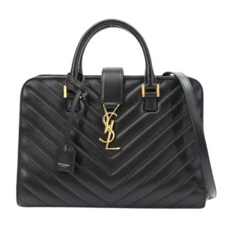 Saint Laurent Pre-owned Handbags, female, Black, Size: ONE SIZE Pre-owned Vintage Handbag