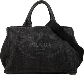 Prada Pre-owned Prada Denim Canapa Logo Tote Ladies 2JYTJOEQVTNCXGE0
