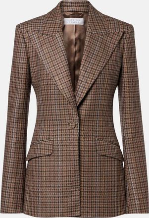 Gabriela Hearst Leiva houndstooth wool and silk blazer