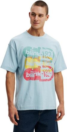 Cotton On Mens Box Fit Premium Music T-Shirt in Blue Mist Blink 182 - at Nordstrom, Size Xx-Large
