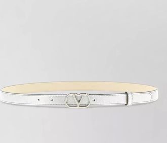 Valentino Garavani belt featuring vlogo buckle metallic finish