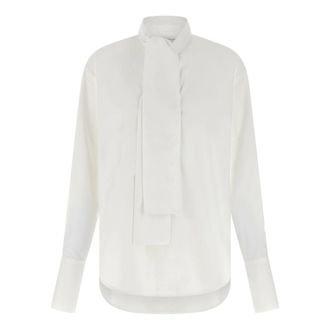 Nude Shirts, female, White, S, Lavalli&egrave;re Collar Shirt