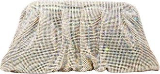 Benedetta Bruzziches Venus La Grande - Dames - Clutches - Grijs - ONE Size - Satijn - Tassen