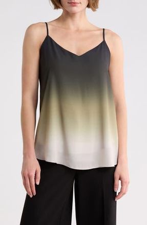 T Tahari Ombre Tank in Black/Green/Tan at Nordstrom Rack, Size X-Small
