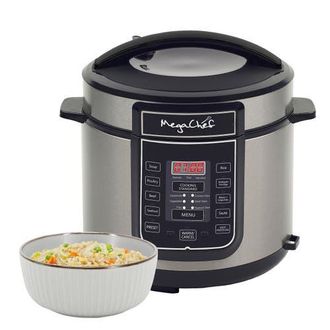 MegaChef 6 Quart Digital Pressure Cooker with 14 Pre-set Multi Function Features in Grey at Nordstrom
