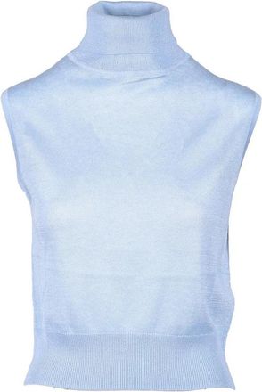 Wild Cashmere Silk and Cashmere Top - Light Blue