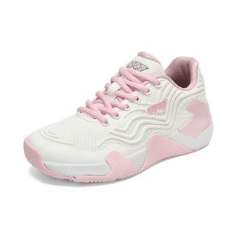 Generic Women Stylish Casual Commute Fitness Sports Shoes - Comfortable Anti-Slip Training Competition Sneakers for Badminton (White Pink,5.5)