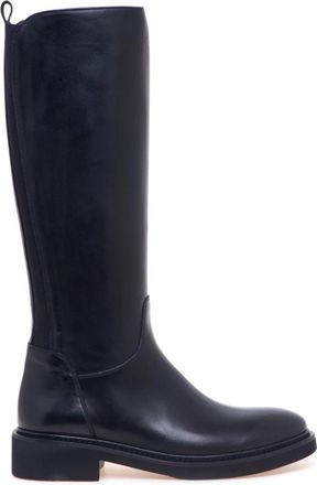 Calpierre High Boots - Dames - Hoge Laarzen - Zwart - 39 EU - Leer - Schoenen