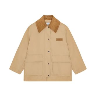 Ganni Mujer, Chaquetas, Beige, Talla: S