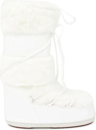 Moon Boot Icon snowboots met veters - Wit