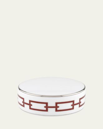 Ginori 1735 Catene Scarlatto Trinket Box with Cover