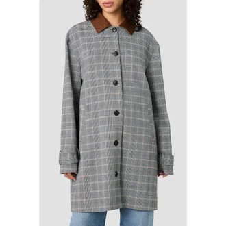 French Connection Matteo Plaid Jacket with Faux Suede Collar in Matteo Plaid Suiting at Nordstrom, Size X-Small