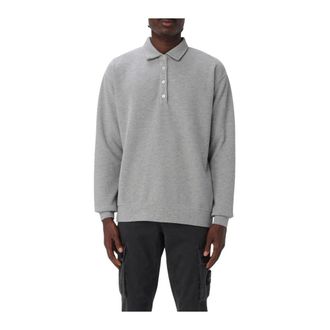Autry Polo Shirts, male, Gray, Size: M Long Sleeve Polo Shirt