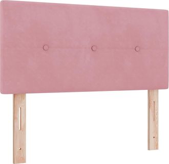vidaXL Cama Con Somier Y Colch&oacute;n Gris Oscuro 80x200 Cm Terciopelo Rosa Vidaxl