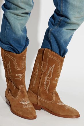 Zadig&Voltaire Tex Western Ankle Boots, Womens, Brown