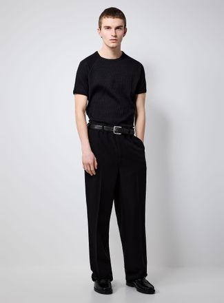 Le 31 Mens Soft monochrome pant Paris fit - High rise relaxed