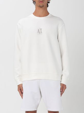A|X Armani Exchange Felpa basic Armani Exchange in misto cotone con monogram
