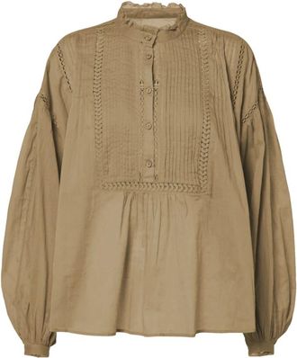 Isabel Marant Dames, Blouses & Shirts, Beige, Maat: XL