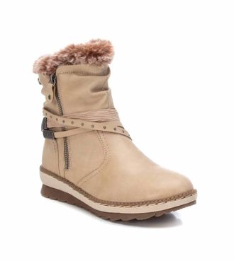Xti Womens Winter Booties In Beige