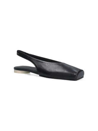 Maison Margiela Womens Flat Shoes Black Upper: Ovine Leather
