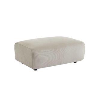 Sweeek Reposapi&eacute;s para sof&aacute; wallas terciopelo de pana fina, 3 plazas, gris